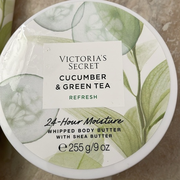 Victorias Secret Cucumber Green Tea Refresh Whipped Body Butter Shea Butter 9oz - Picture 4 of 4